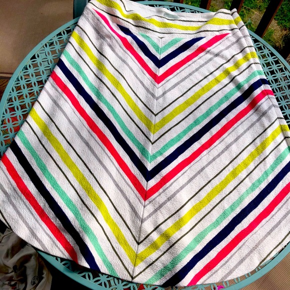 Anthropologie Maeve stretchy chevron skirt size L (up to XL) - Picture 1 of 3